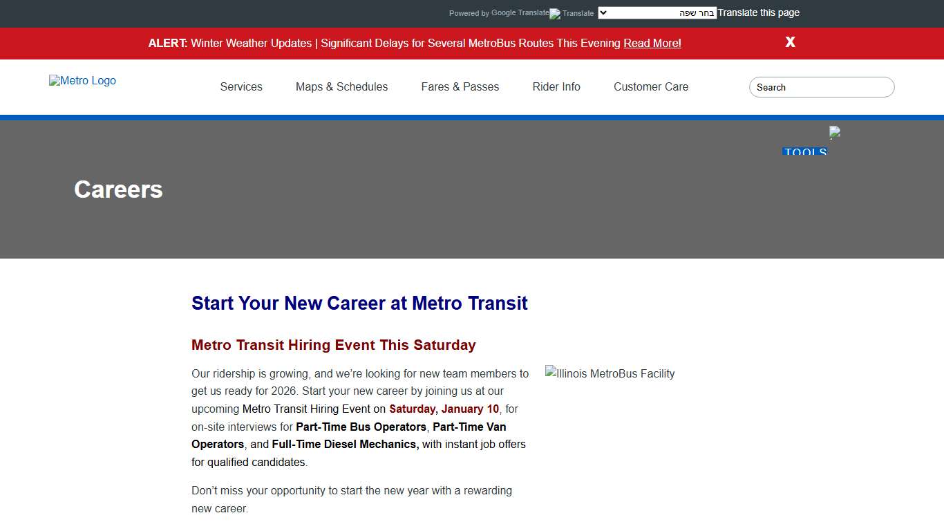 Careers Metro Transit – Saint Louis